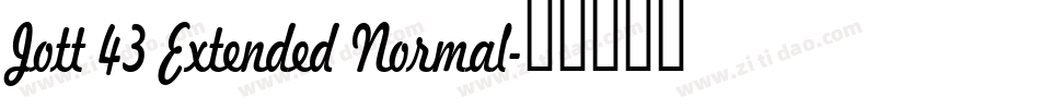 Jott 43 Extended Normal字体转换